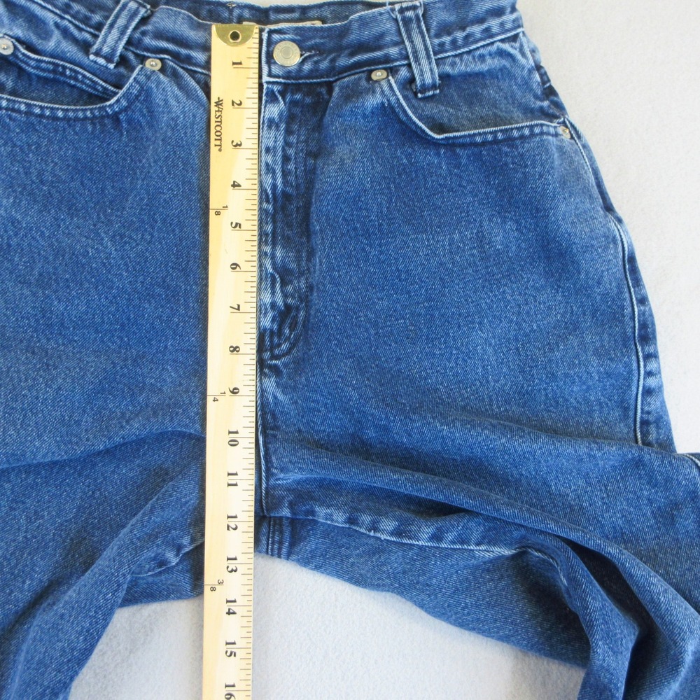 Memphis Jeans Womens 7/8 VTG Blue High Waisted Mom Jeans Tapered Leg 100% Cotton - Picture 7 of 12